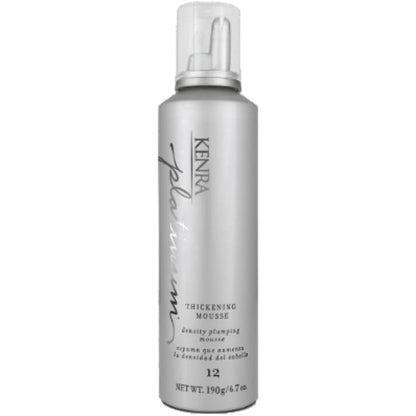 Kenra Professional Platinum Thickening Mousse twelve bottle front view for voluminous hair styling