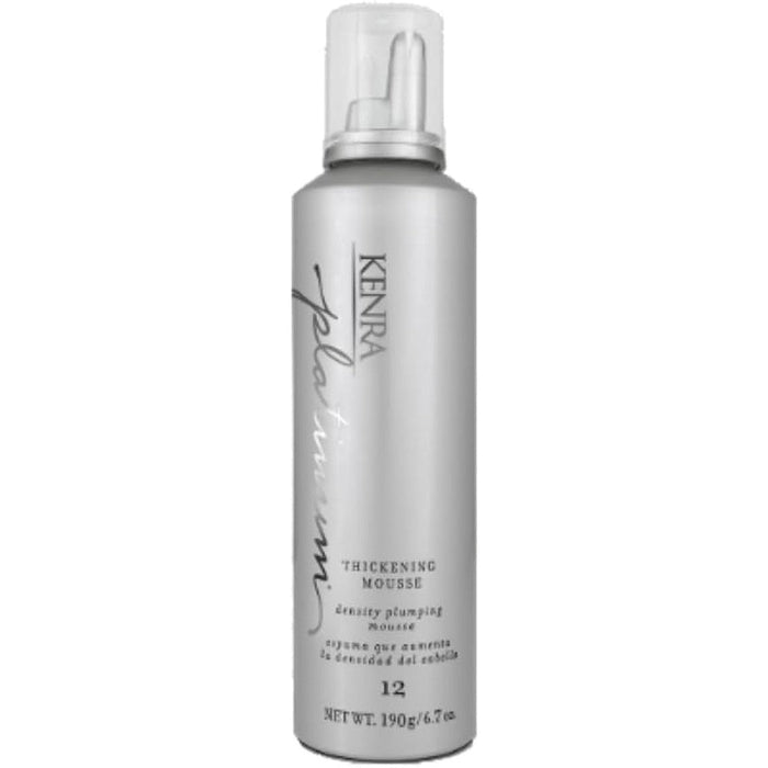 Kenra Professional Platinum Thickening Mousse twelve bottle front view for voluminous hair styling