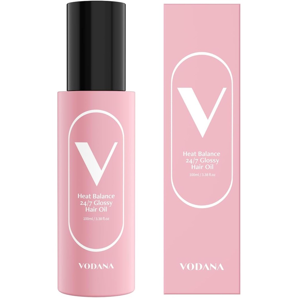 Vodana Hit Balance 24/7 Glossy Hair Oil 100ml front view bottle for glass hair shine