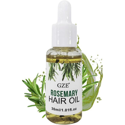 GZE Rosemary Oil front view bottle for hair growth treatment