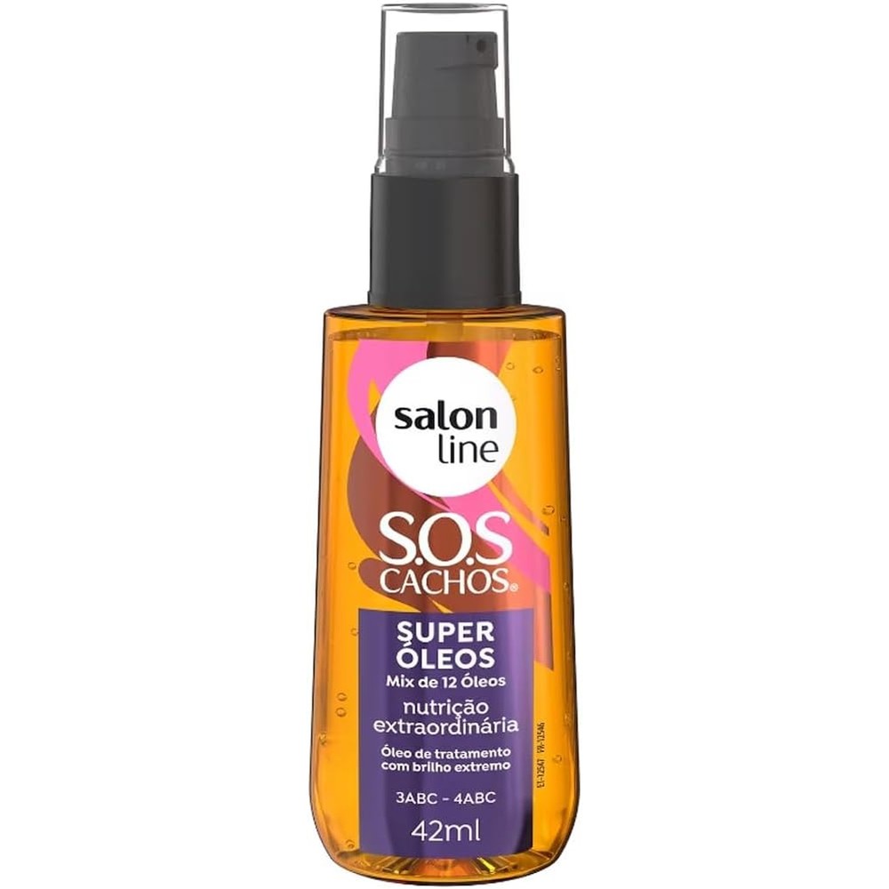 Salon Line SOS Cachos Super Oleos Curl Treatment Oil front view bottle