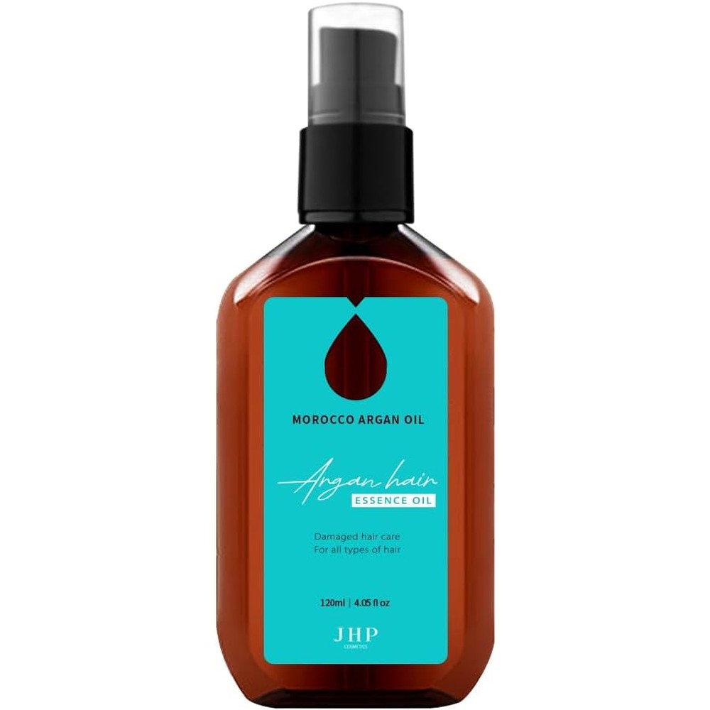 JHP Cosmetics Moroccan Argan Hair Serum front view showing packaging details.