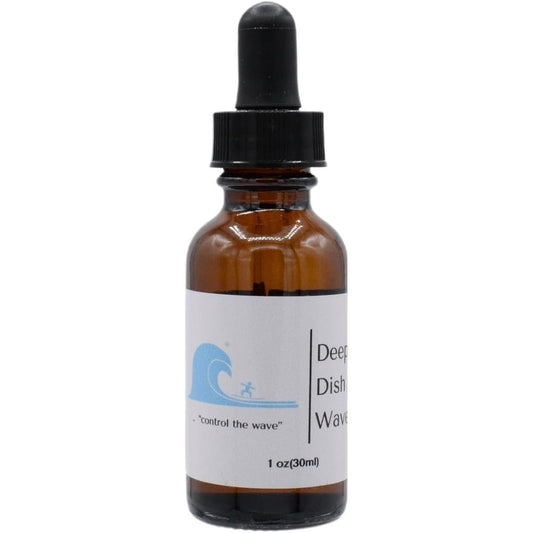 Deep Dish Wave Hair Oil front view bottle of organic 360 waves training oil