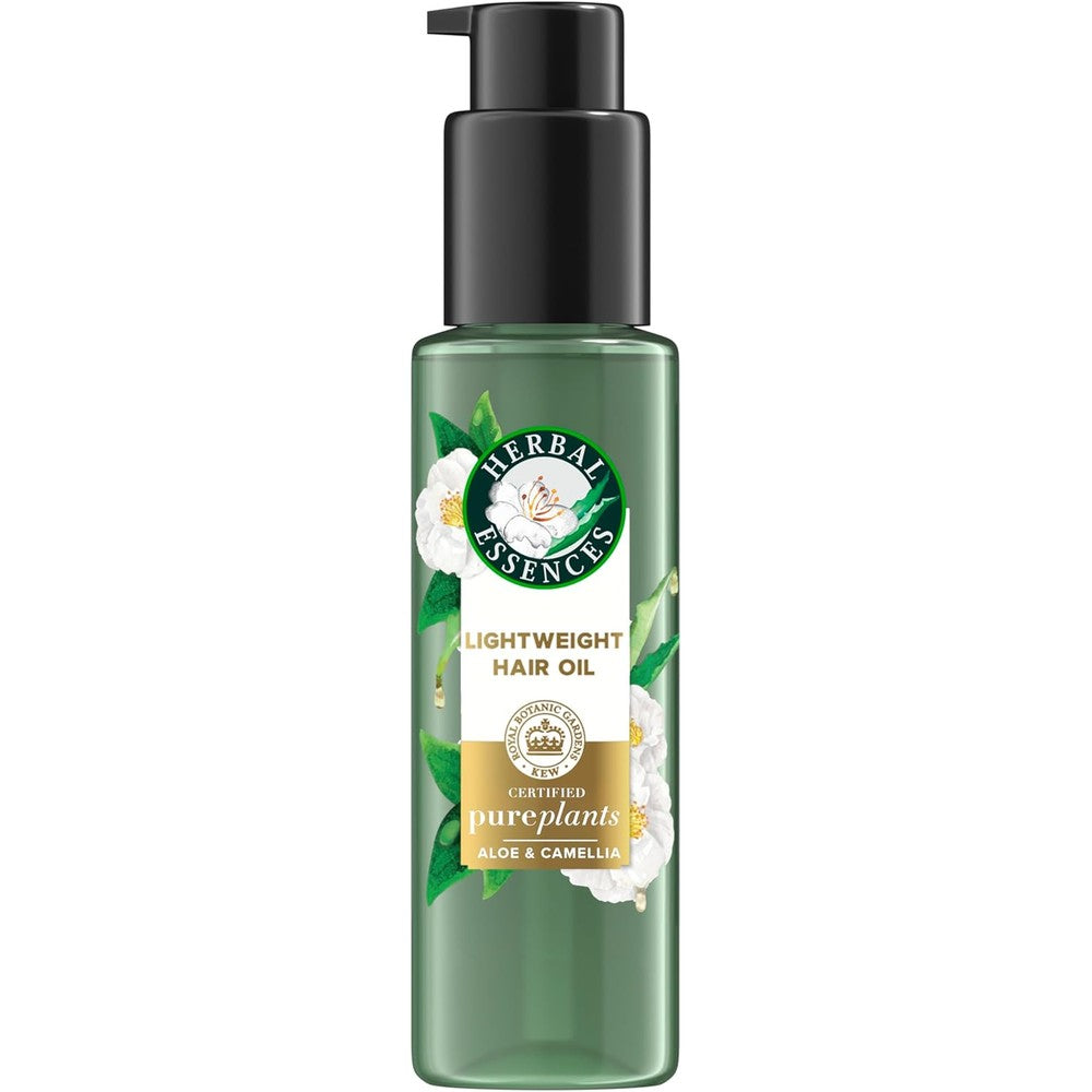 Herbal Essences Lightweight Hair Oil bottle front view for frizz control