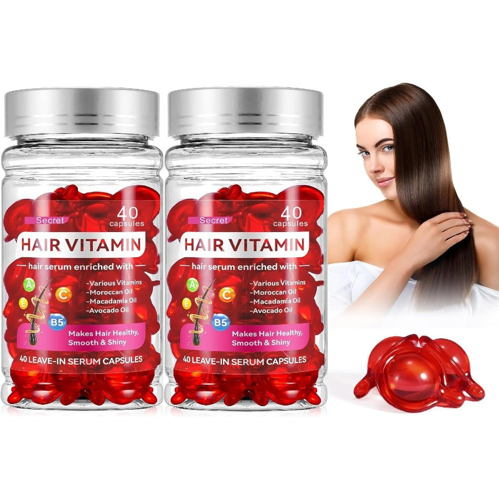 HuaQing hair treatment serum oil capsules packaging front view showing two boxes.