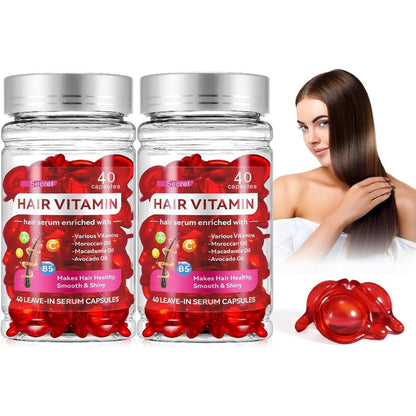 HuaQing hair treatment serum oil capsules packaging front view showing two boxes.