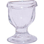 HealthAndYoga glass eye wash cup front view for eye hygiene