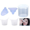 FOYARA soft silicone eye wash cup pack of 4 front view for eye hygiene.