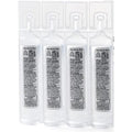 Red Steer Glove First Aid Eye Rinse front view of four sterile vials.