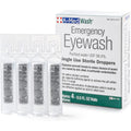 A-Med First Aid Eyewash set of four sterile vials front view for emergency irrigation