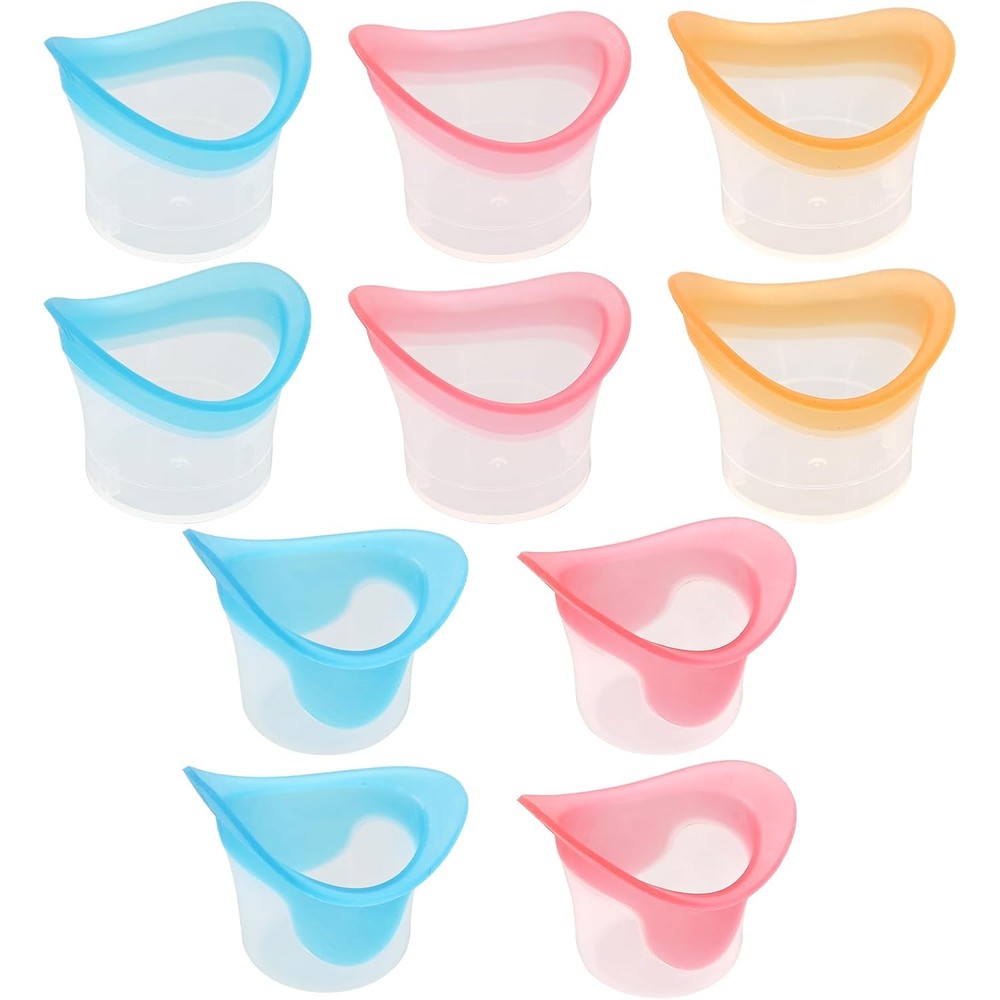 Mzario Eye Wash Cup 10 Piece Set front view for eye hygiene.