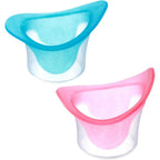 Apomoons Silicone Eye Wash Cup front view blue and pink set