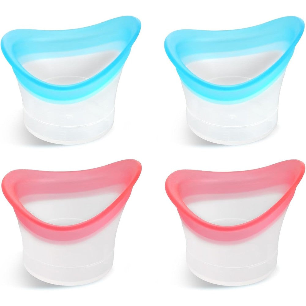 Matwsec Reusable Eye Wash Cup pack of 4 front view for eye hygiene.