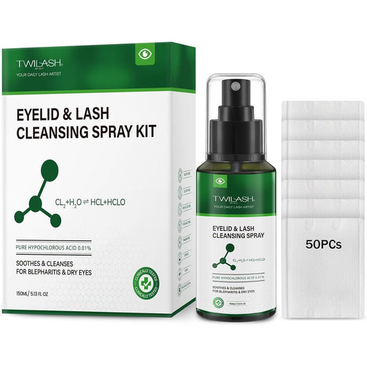 TWILASH BY DLY Eyelid and Eyelash Cleanser Spray front view for blepharitis relief.