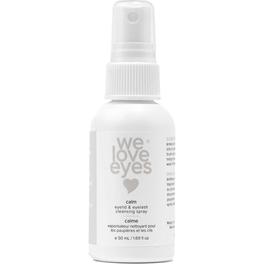 We Love Eyes Gentle Calm Hypochlorous Eyelid Cleansing Spray front view for eyelid hygiene.