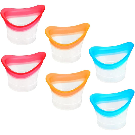 Qianyu Silicone Eye Wash Cups front view of 6 pack kit