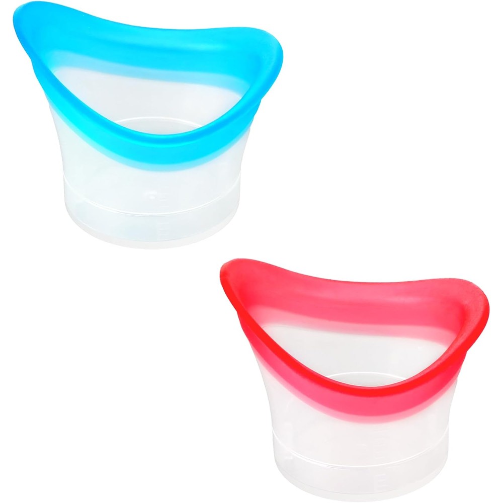WY LIGHTING LEVEL Silicone Eye Wash Cup Kit front view with storage case