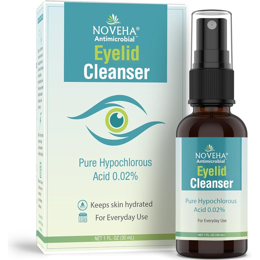 Noveha Eyelid Cleanser 1 Ounce bottle front view for stye treatment