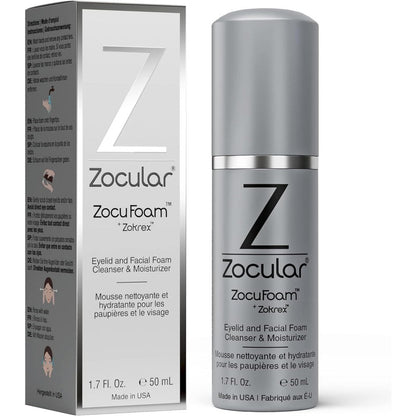 Zocular ZocuFoam Foaming Eyelid Cleanser front view for dry eye relief