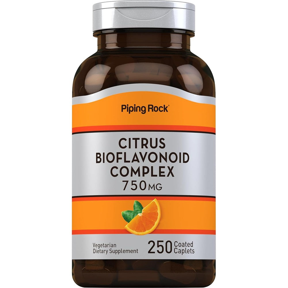 Piping Rock Citrus Bioflavonoids Complex 750 mg 250 caplets bottle front view