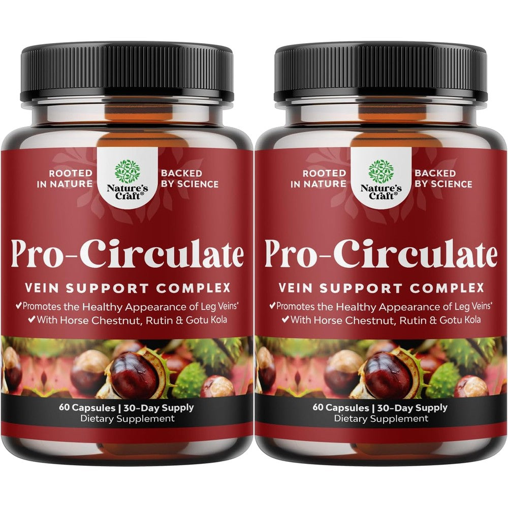 Natures Craft Vein Support Supplement for healthy leg circulation