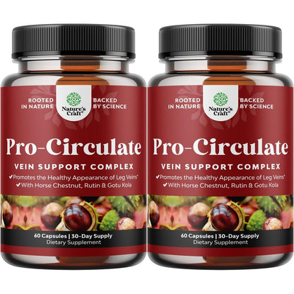 Natures Craft Vein Support Supplement for healthy leg circulation