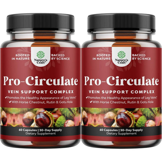 Natures Craft Vein Support Supplement for healthy leg circulation