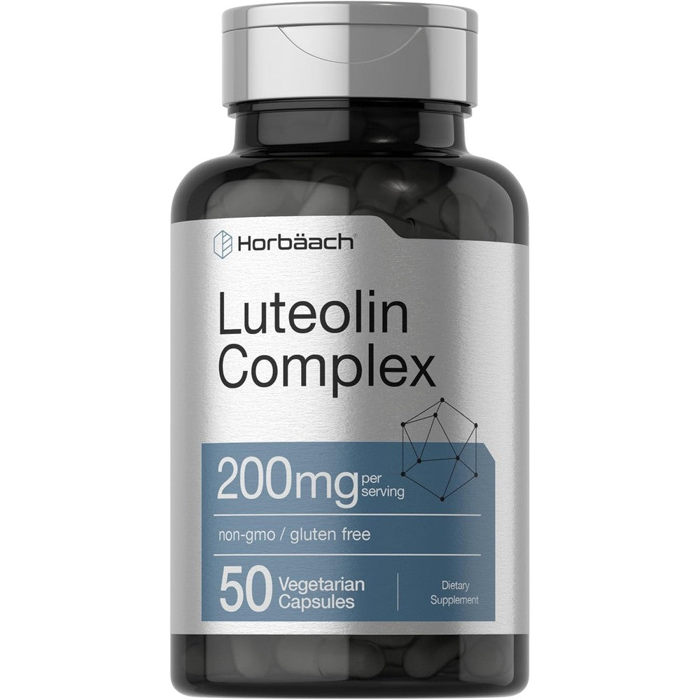 Horbäach Luteolin Supplement 100mg complex with Rutin 50 vegetarian capsules bottle
