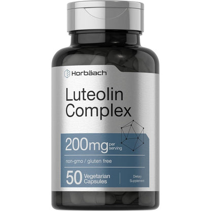 Horbäach Luteolin Supplement 100mg complex with Rutin 50 vegetarian capsules bottle