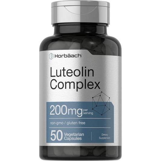 Horbäach Luteolin Supplement 100mg complex with Rutin 50 vegetarian capsules bottle