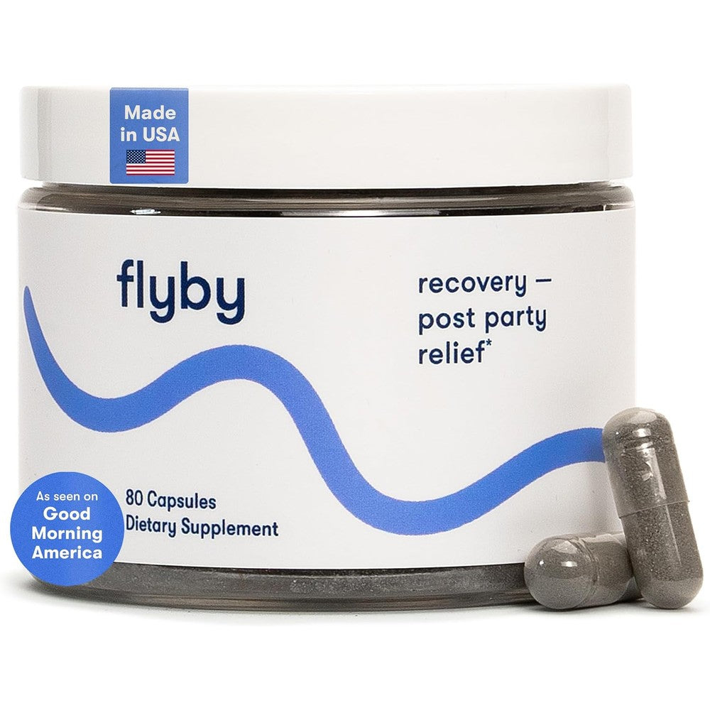 Flyby Recovery Supplement eighty count bottle front view