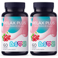 LIVS Relax Plus Gummies front view bottle and packaging