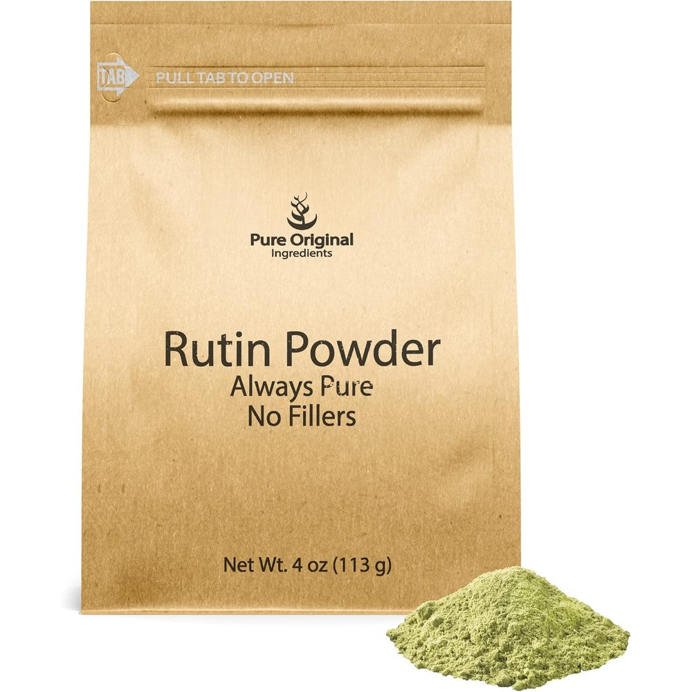Pure Original Ingredients Rutin Powder four ounce front view packaging
