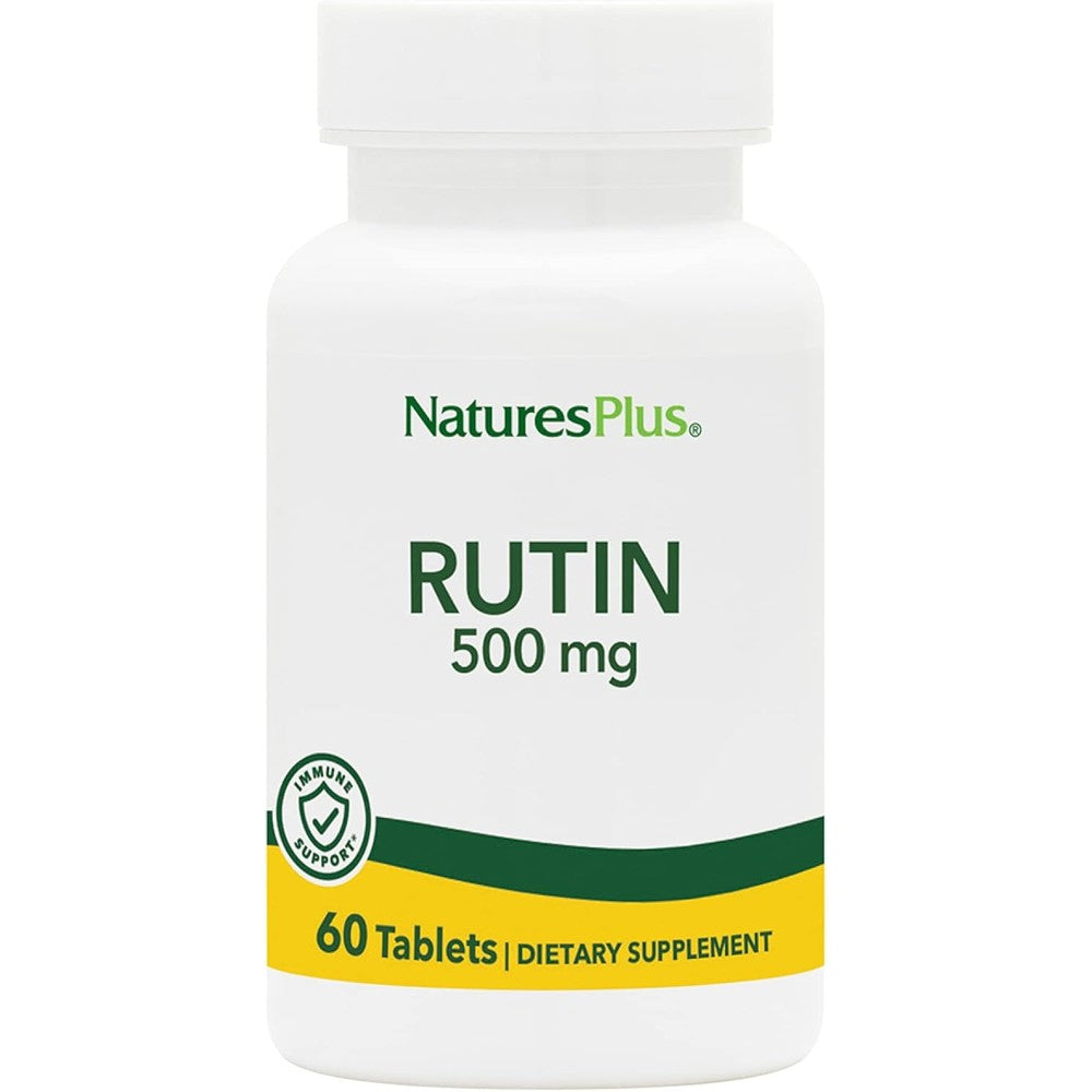 NaturesPlus Rutin 500 Milligrams bottle front view authentic dietary supplement