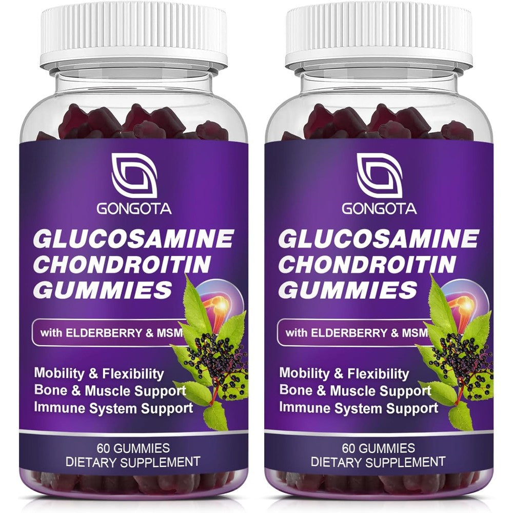 Gongota Glucosamine Chondroitin Gummies 2-pack front view for joint health
