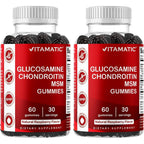 Vitamatic glucosamine chondroitin gummies front view bottle package