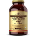 Solgar Extra Strength Glucosamine Chondroitin MSM Ester-C 180 Tablets front view bottle packaging