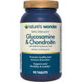 Nature's Wonder triple strength glucosamine chondroitin bottle front view joint support supplement