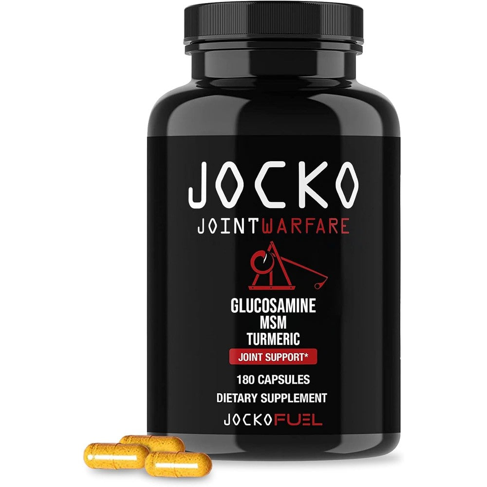 Jocko Fuel Joint Warfare 180 capsules bottle front view for joint support