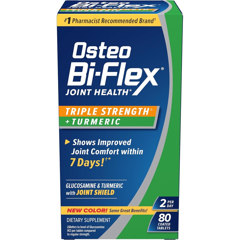 Osteo Bi-Flex Triple Strength with Turmeric 80 tablets front bottle view