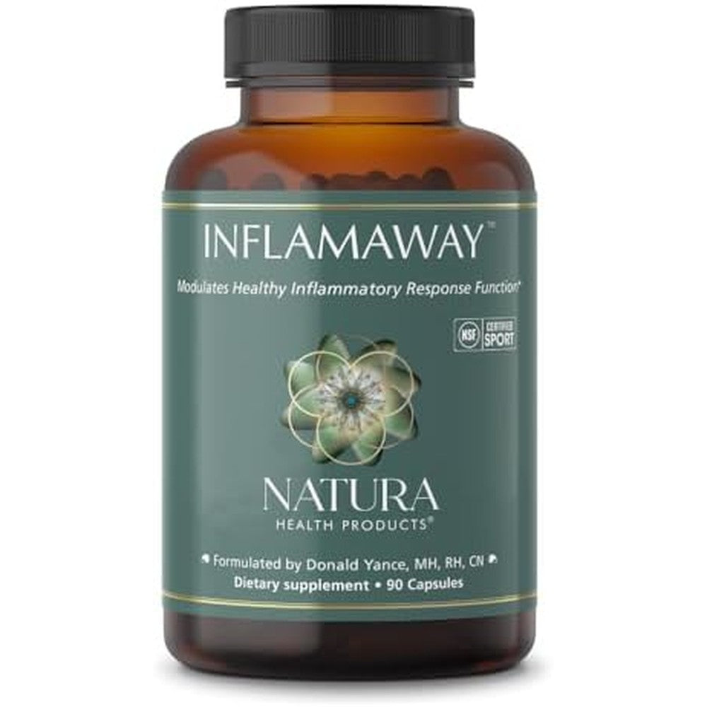 Natura Health Products InflamAway 90 Capsules front view