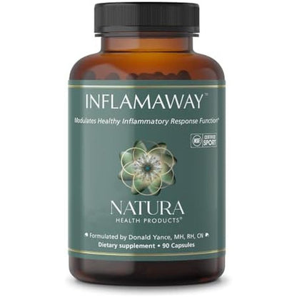 Natura Health Products InflamAway 90 Capsules front view