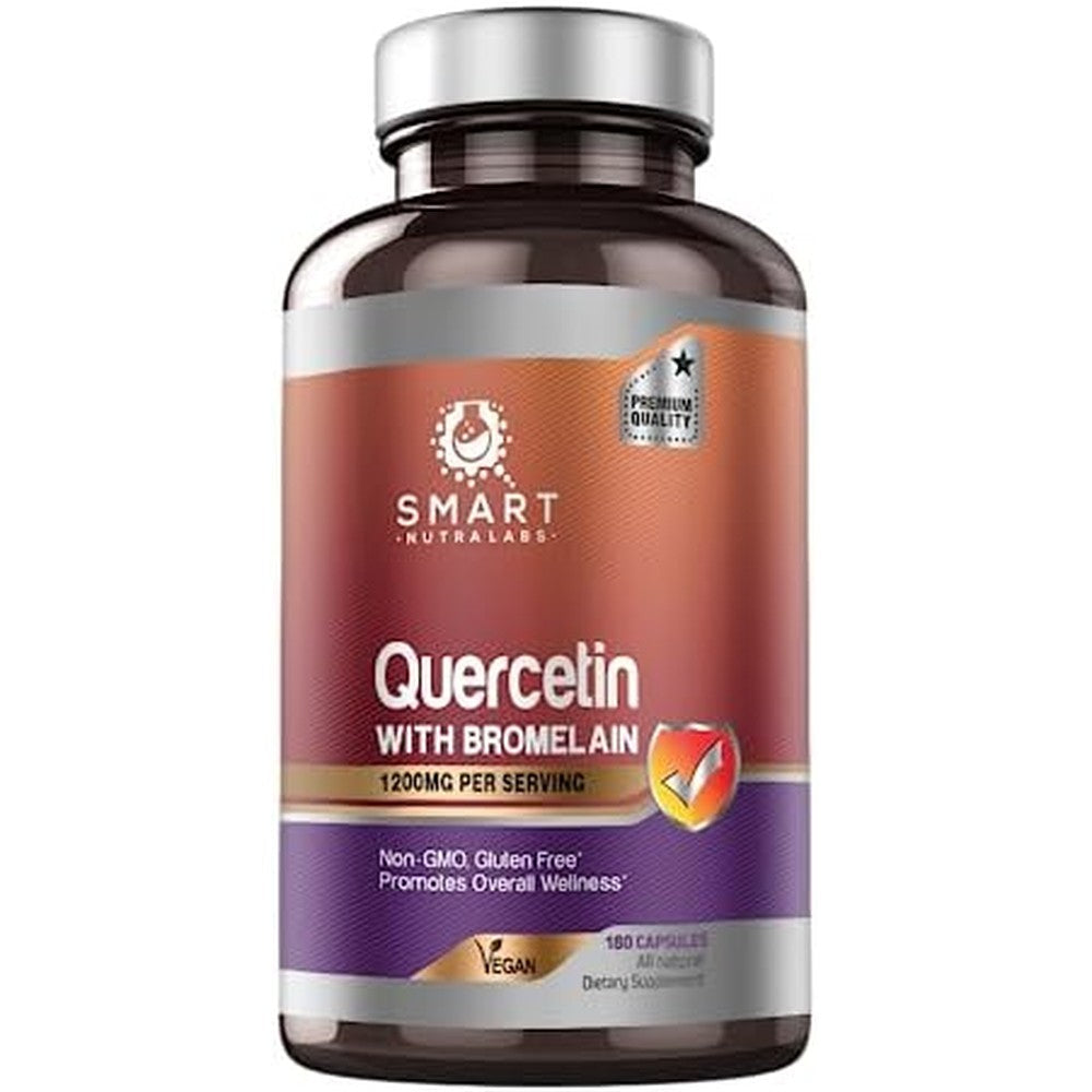 Smart Nutra Labs Quercetin with Bromelain 180 capsules front view