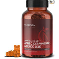 Nutriissa apple cider vinegar and black seed oil gummies front view bottle