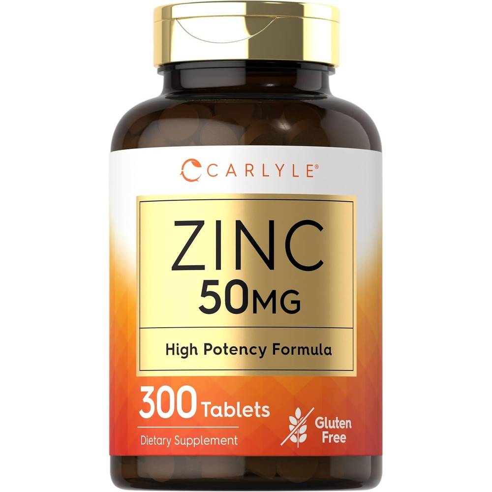 Carlyle zinc tablets 50000 high potency formula for daily immune support