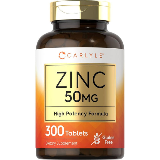 Carlyle zinc tablets 50000 high potency formula for daily immune support