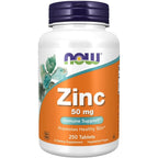 Now Foods Zinc Gluconate 50 mg front view bottle