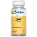 Solaray Zinc 50mg capsules front view bottle packaging