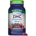 Nature's Truth Zinc Gummies 50mg 120 count bottle for immune support