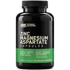 Optimum Nutrition ZMA 180 Capsules front view bottle